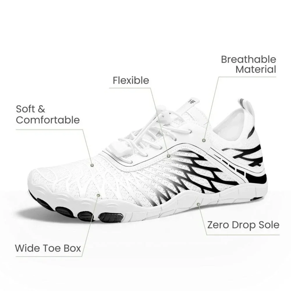 Hike Footwear Lorax Pro Barefoot White/Black EU 40 Woman's 9/9.5 NEW